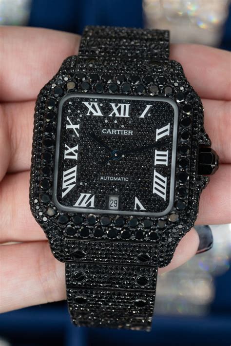 cartier black diamond watch.